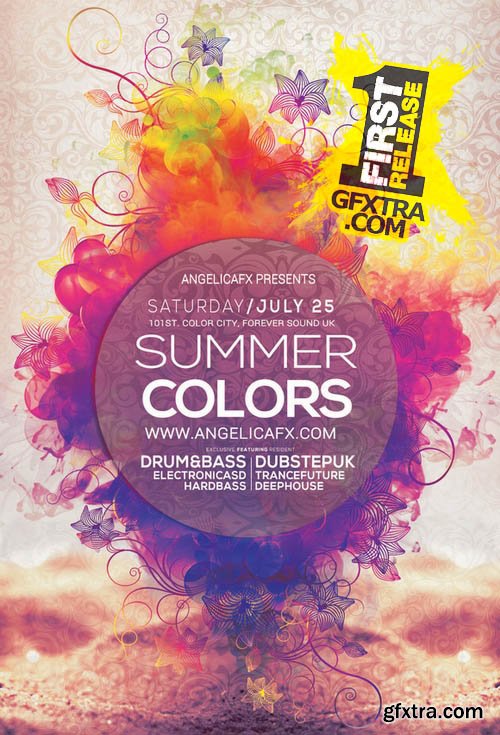 Summer Colors Flyer Template - CM 56013