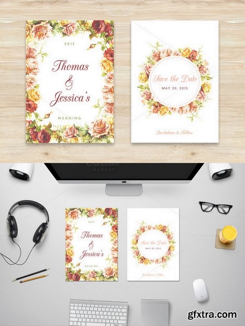 Floral Save The Date - CM 203254