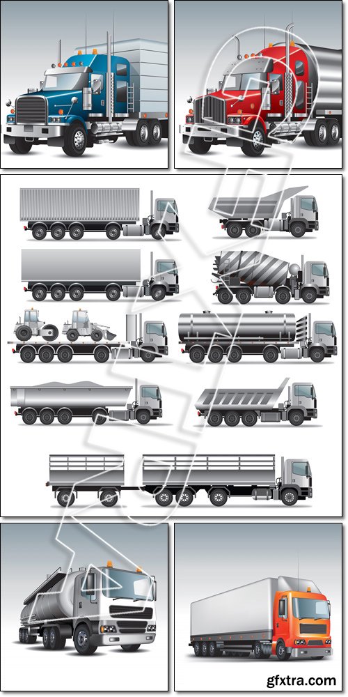 Cargo delivery truck - Vector