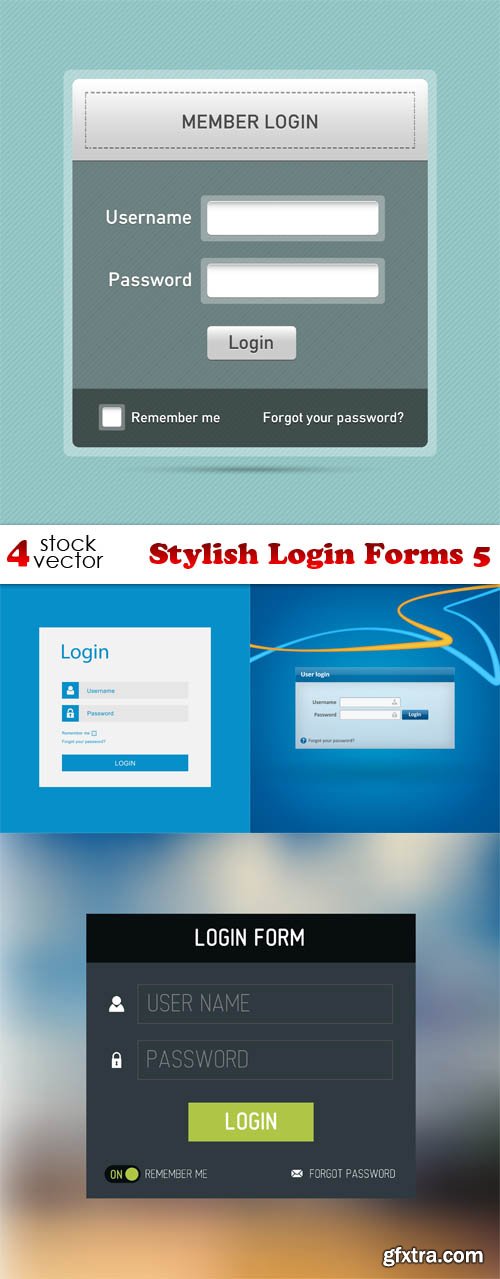 Vectors - Stylish Login Forms 5