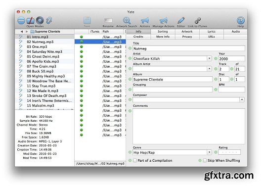 Yate 3.13.01 (Mac OS X)