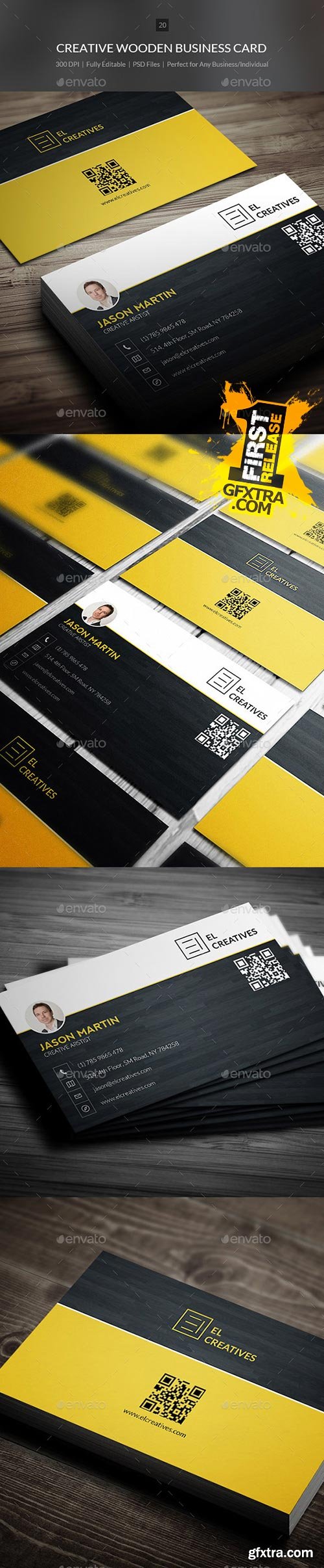 Graphicriver - Creative Wooden Business Card 10226958