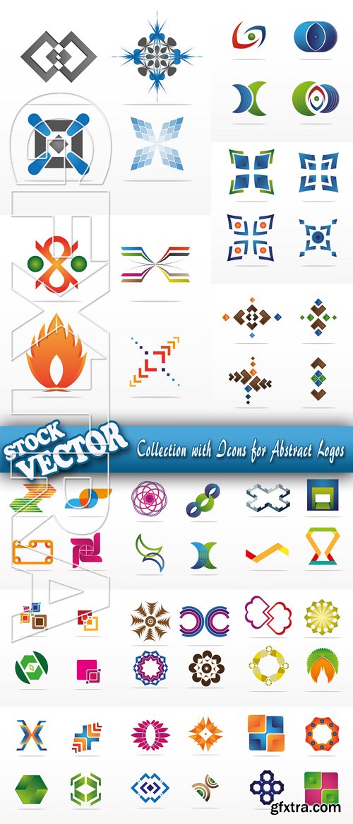 Stock Vector - Collection with Icons for Abstract Logos