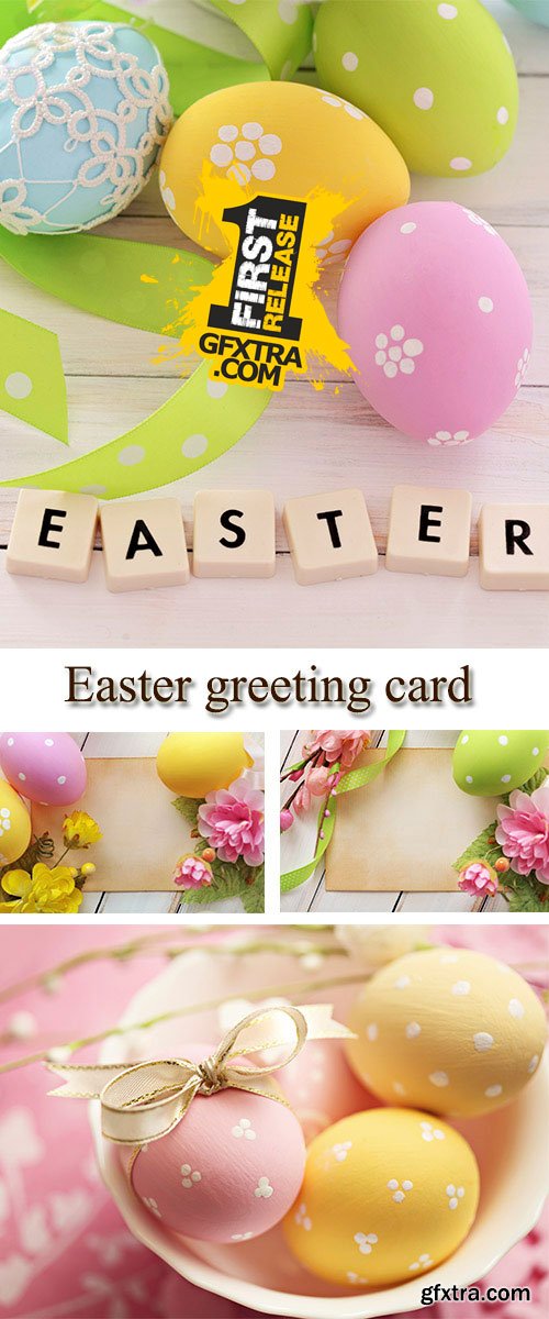 Stock Photo: Easter greeting card