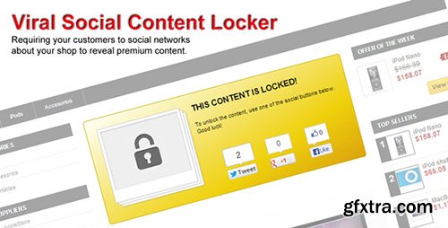 PrestaCheap - Viral Social Content Locker v1.1 for PrestaShop