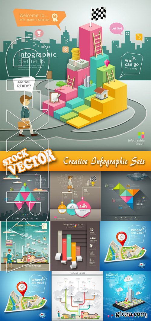 Stock Vector - Creative Infographic Sets