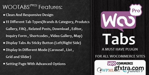 CodeCanyon - Woocommerce Tabs Pro v1.8 - Extra Tabs for Product Page