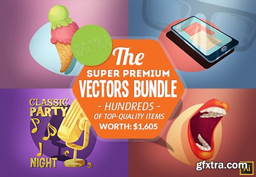 The Super Premium Vectors Bundle: Hundreds of Top-Quality Items