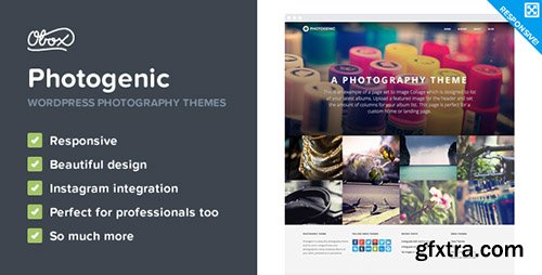 ThemeForest - Photogenic v1.1.2 - WordPress Photography Theme
