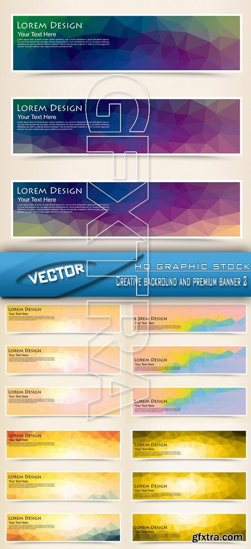 Stock Vector - Creative backround and premium banner 2