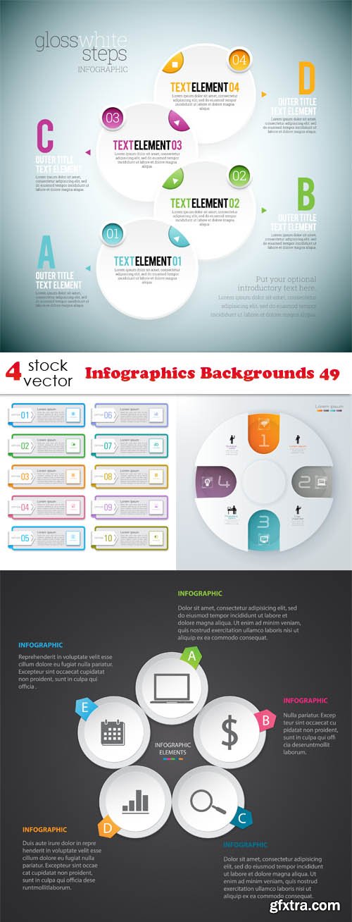 Vectors - Infographics Backgrounds 49