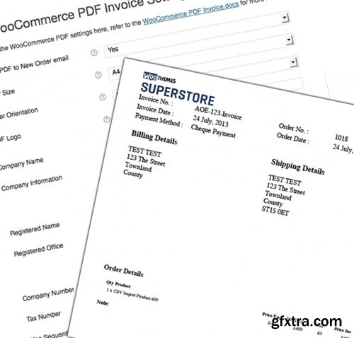 WooThemes - WooCommerce PDF Invoices v1.3.0