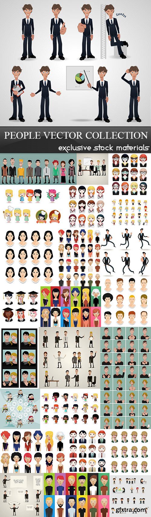 People Vector Collection #1, 25xEPS