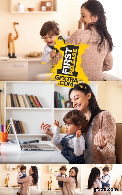 Stock Photos - Mother and Baby Girl