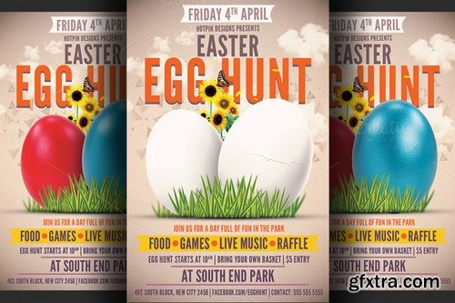 Easter Egg Hunt Flyer Template - CM 211526
