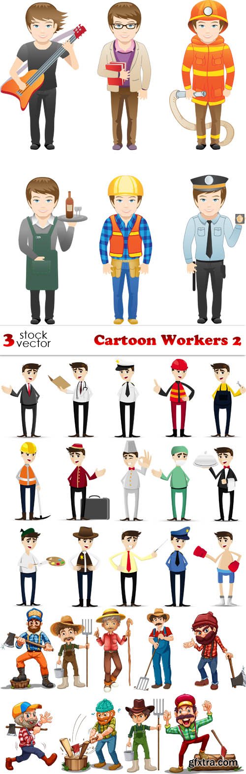 Vectors - Cartoon Workers 2