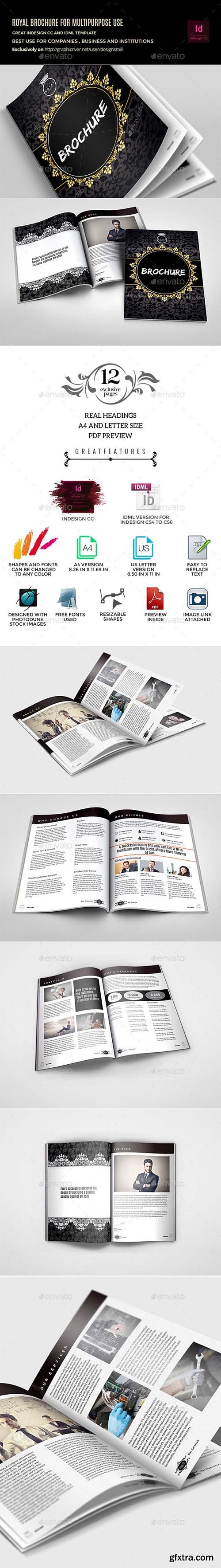 Graphicriver Royal Multipurpose Brochure Template for Business 10187119