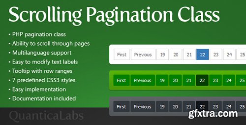 CodeCanyon - Scrolling Pagination Class v1.0