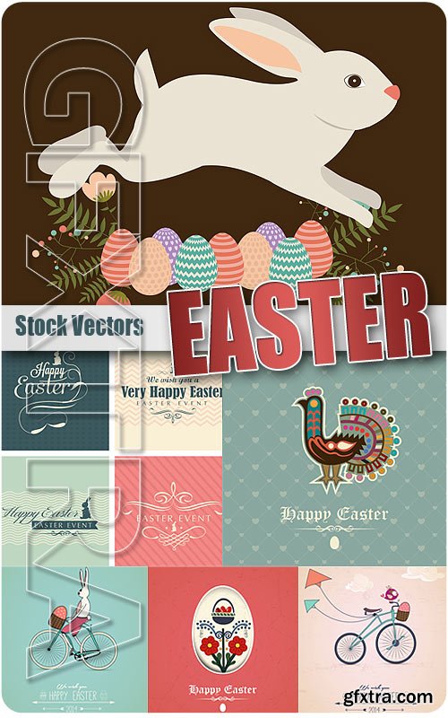 Vintage Easter 3 - Stock Vectors