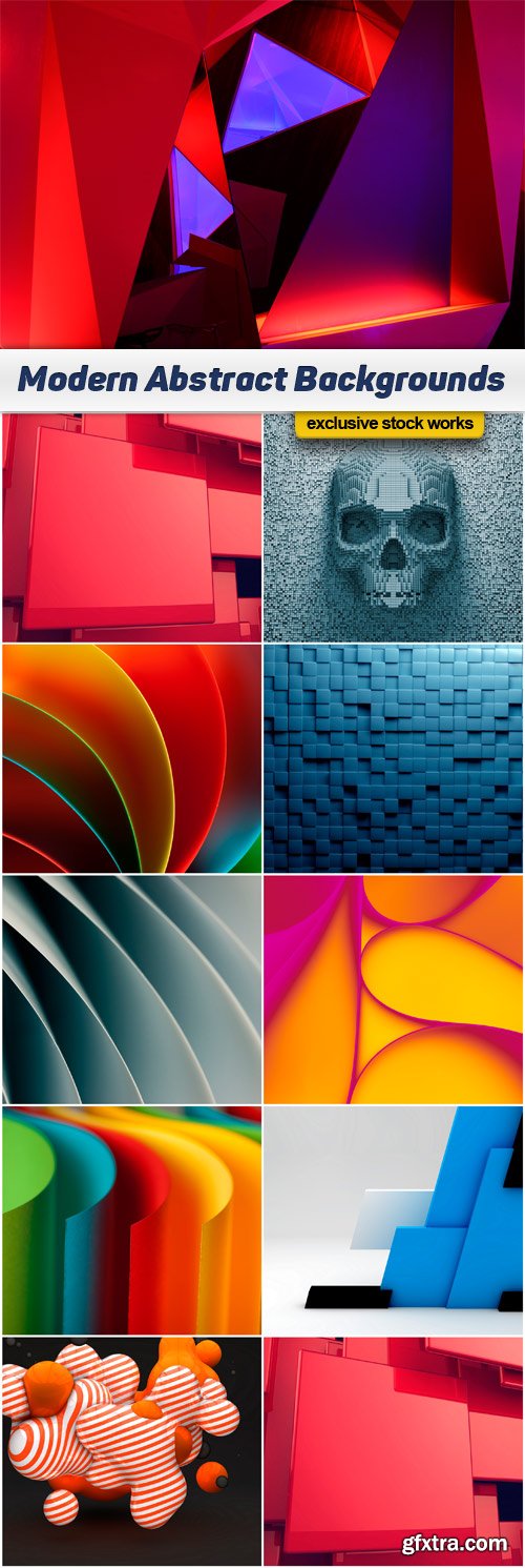Modern Abstract Backgrounds - 10x JPEGs