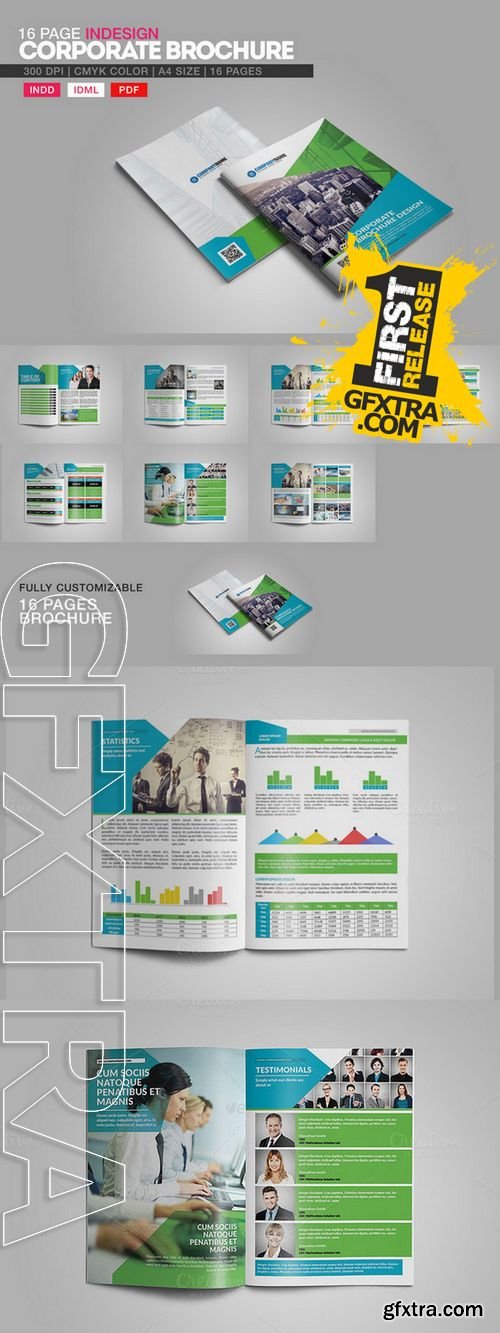 16 Page Indesign Corporate Brochure - CM 216247