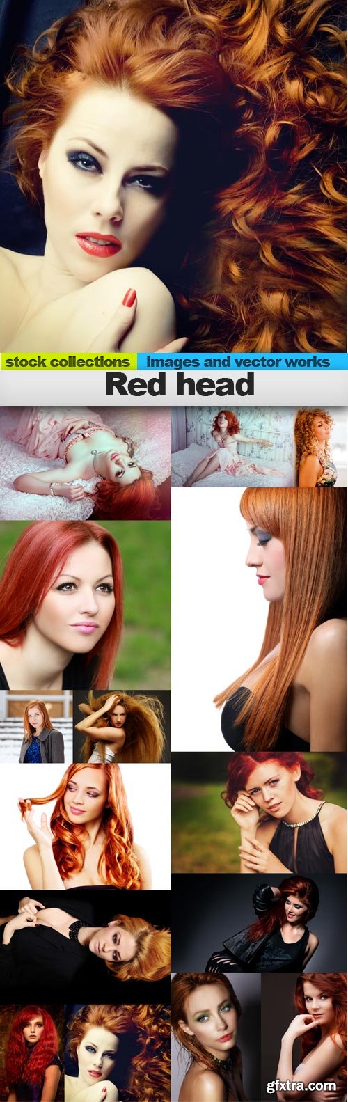 Red head, 15 x UHQ JPEG