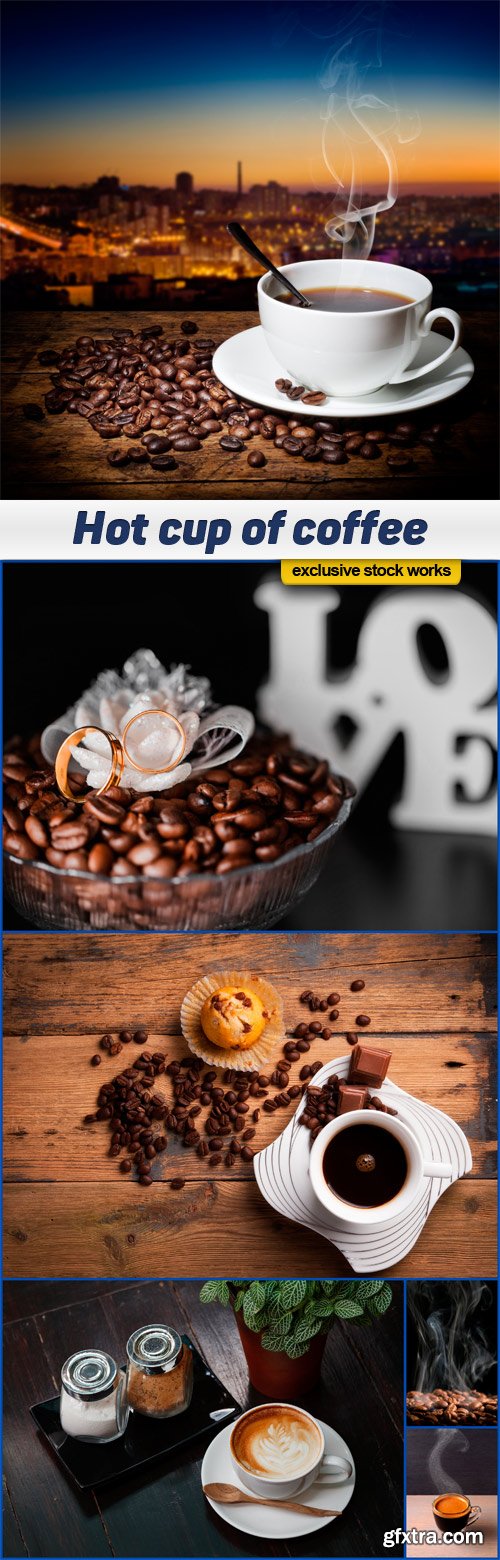 Hot cup of coffee - 6x JPEG