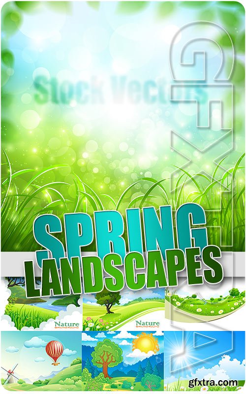 Spring Landscapes 2 - Stock Vectors