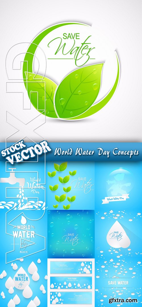 Stock Vector - World Water Day Concepts
