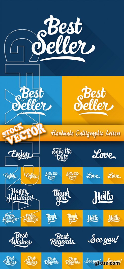 Handmade Calligraphic Letters 10xEPS