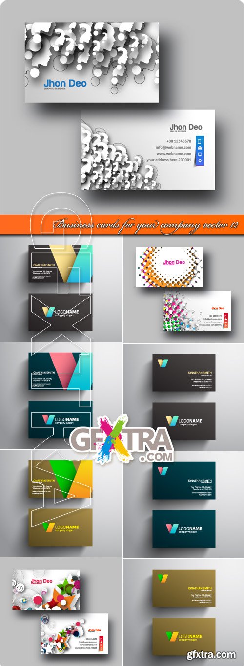 Business cards for your company vector 12