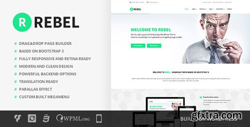 ThemeForest - Rebel v1.3 - WordPress Business Bootstrap Theme