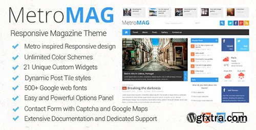 ThemeForest - Metro Magazine v2.7 - Responsive WordPress Theme