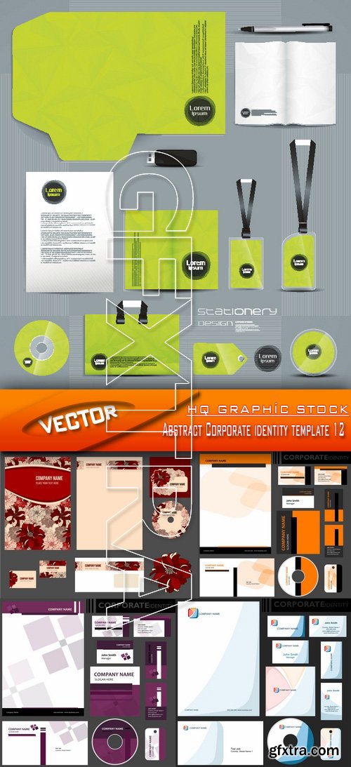 Stock Vector - Abstract Corporate identity template 12