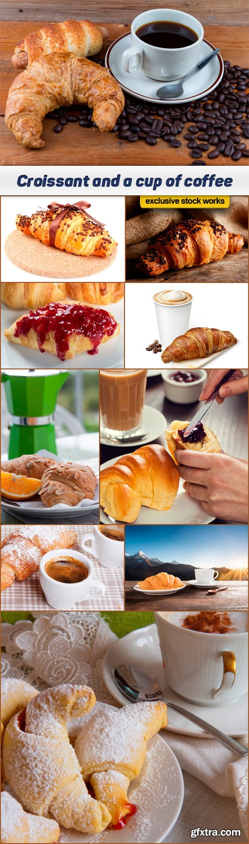 Croissant and a cup of coffee - 10x JPEG