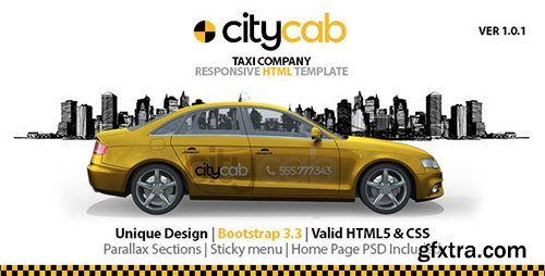 ThemeForest - CityCab - Taxi Company Responsive HTML Template - RIP
