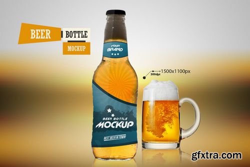 Beer Bottle - Mockup - CM 218612