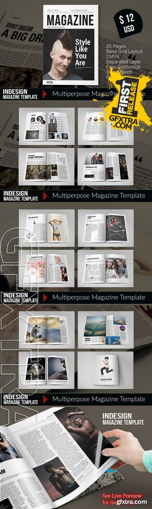 Indesign Magazine Template - CM 219739