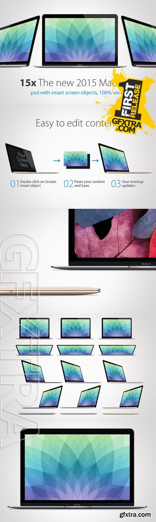 Apple MacBook 2015 Mockup - CM 219722