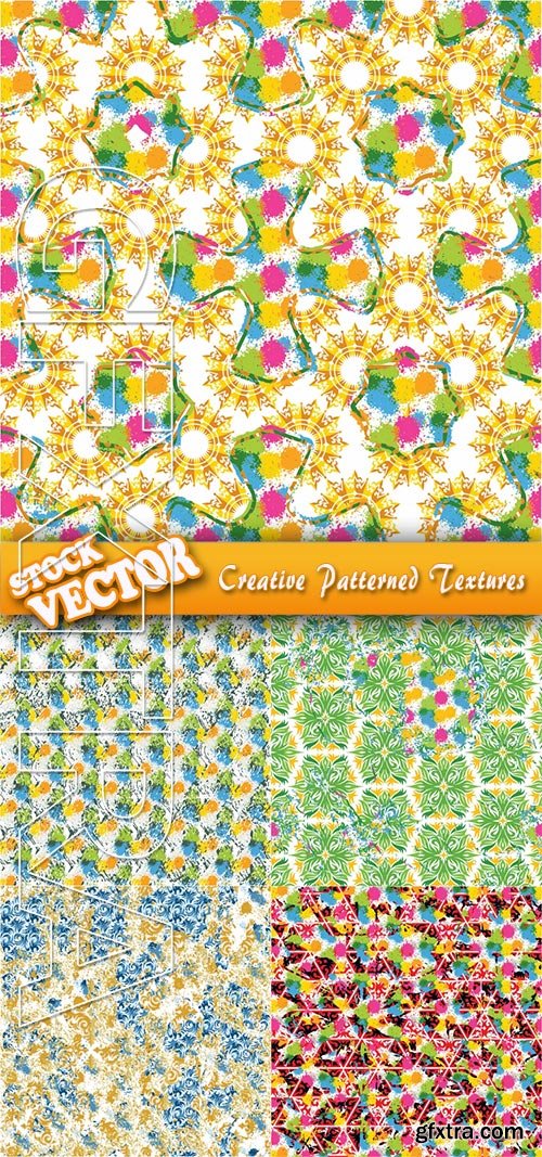 Stock Vector - Creative Patterned Textures