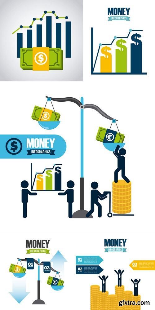 Vector - Money Infographics