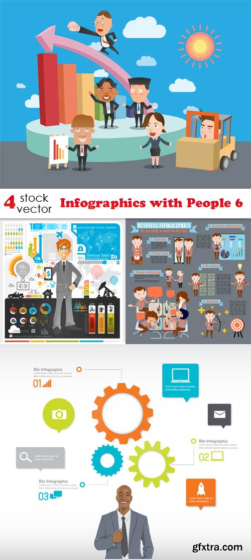 Vectors - Infographics with People 6