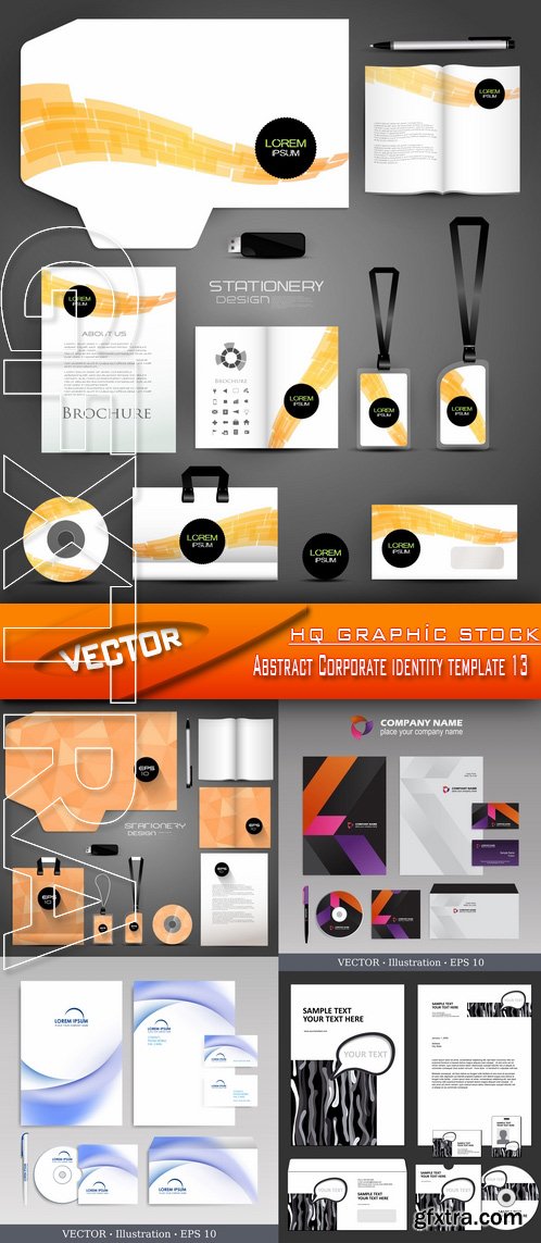 Stock Vector - Abstract Corporate identity template 13