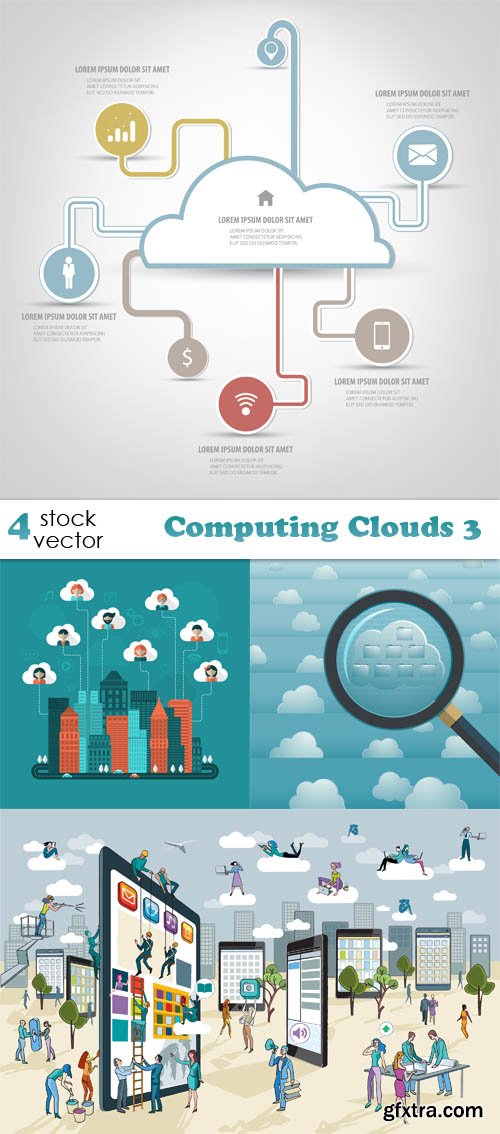 Vectors - Computing Clouds 3