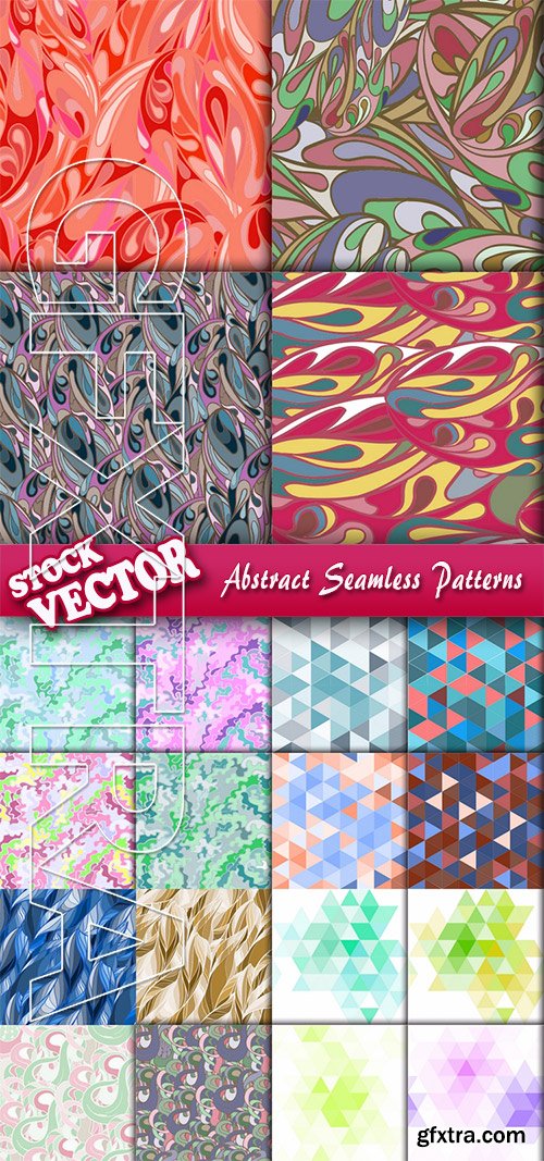 Stock Vector - Abstract Seamless Patterns