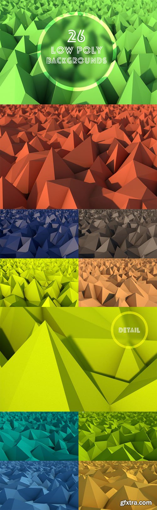 26 Abstract Low Poly Backgrounds - CM 30536