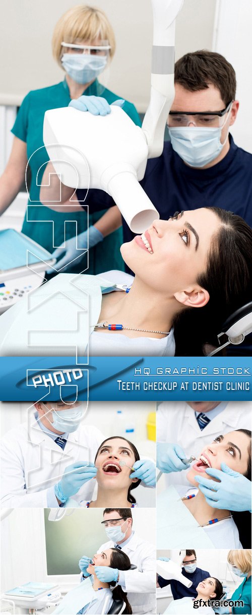 Stock Photo - Teeth checkup at dentist clinic