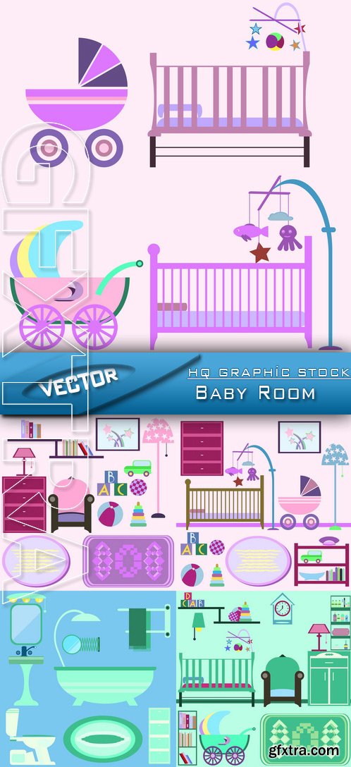 Stock Vector - Baby Room