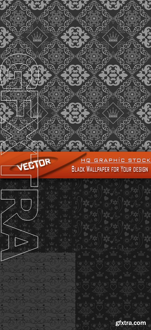 Stock Vector - Black Wallpaper for Your design
