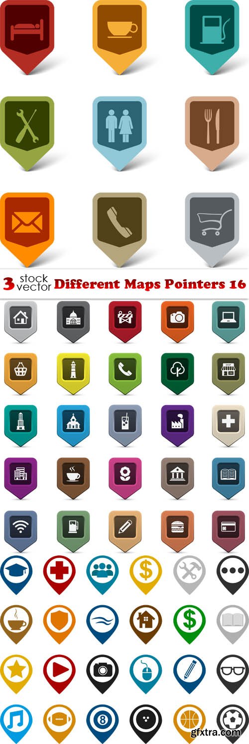 Vectors - Different Maps Pointers 16